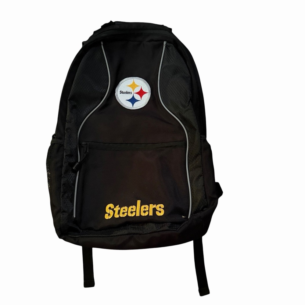 Pittsburgh Steelers NFL Carrier Laptop Backpack Team Logo Embroidered Black